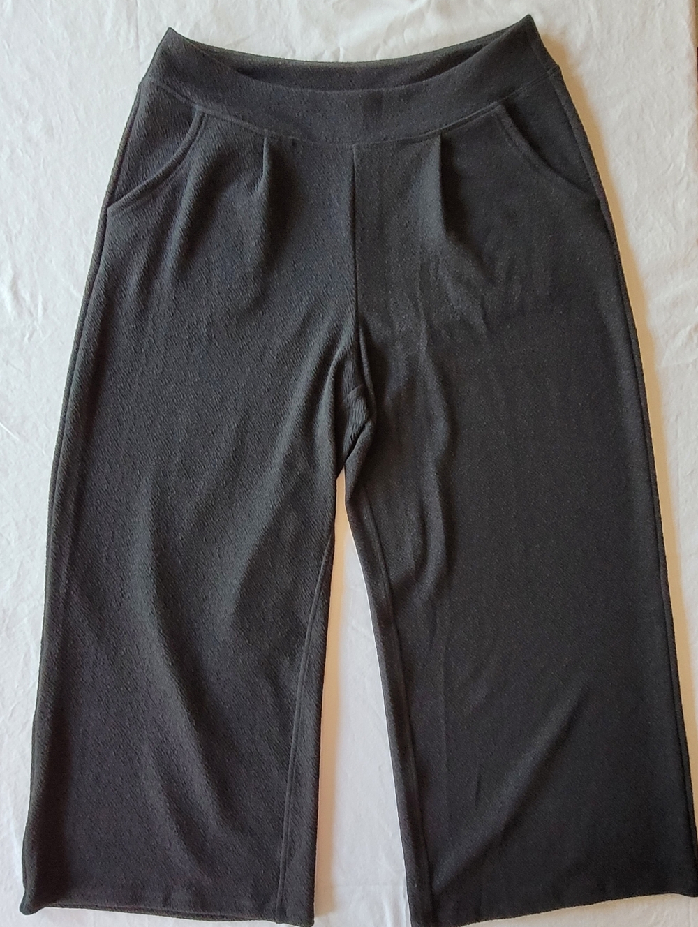 TOAS & CO Black Wide-Leg Pull-On Pants size XL